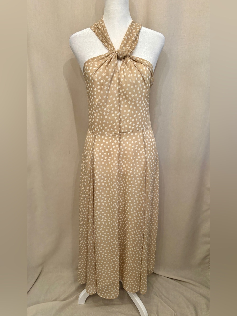 Tommy Hilfiger Polka-Dot Midi Dress — Size 10